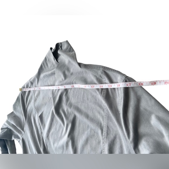 Grey Faux Suede Soft Open Cardigan - Picture 11 of 12